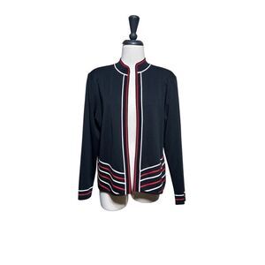 Ming Wang Santana Knit Long Sleeve Cardigan Size Large